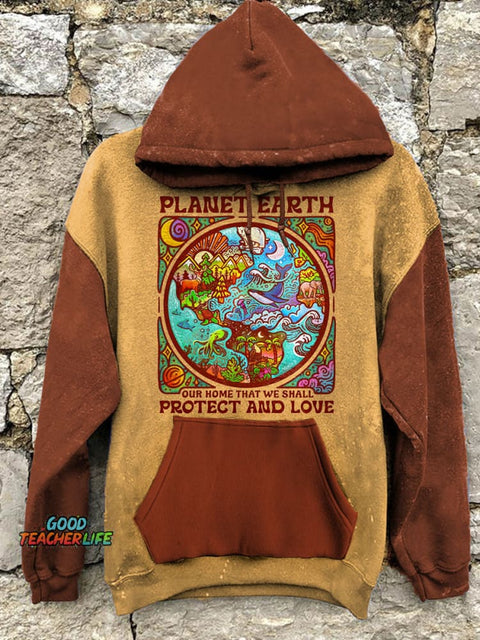 Plant Earth Art Print Casual  Sweatshirt