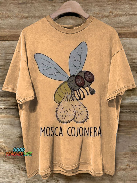 Funny Mosquito Art Casaul Short Sleeve T-shirt