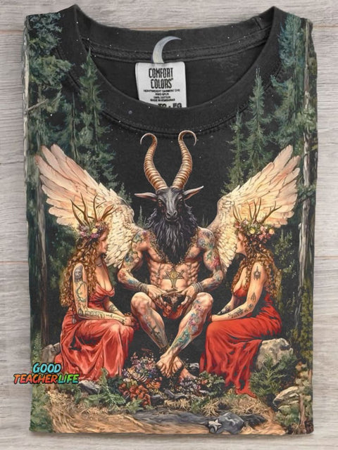 Dark Fantacy Art Print Casaul Short Sleeve T-shirt