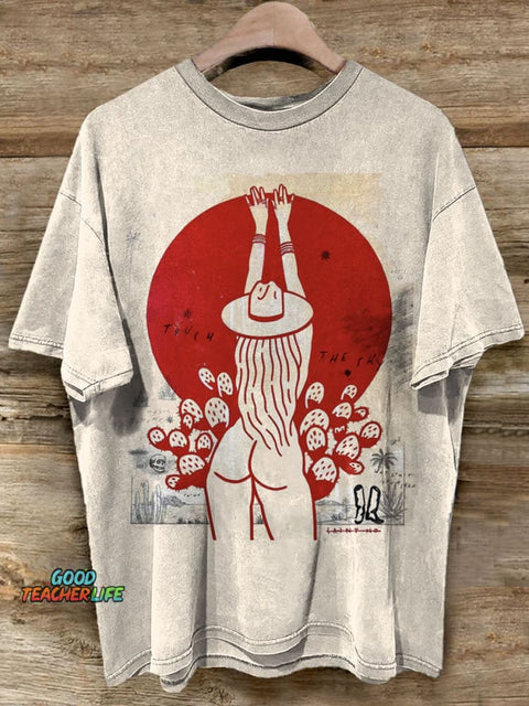 Touch The Sun Art Print Casaul Short Sleeve T-shirt