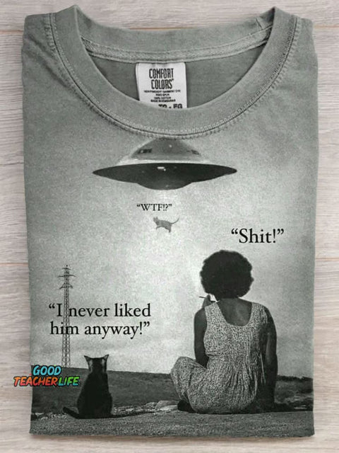 Funny Cat Art Casaul Short Sleeve T-shirt