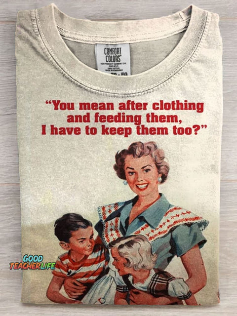 Funny sarcastic mothers day Art Casaul Short Sleeve T-shirt