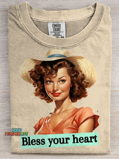 Sarcastic Retro Housewife Art Casaul Short Sleeve T-shirt
