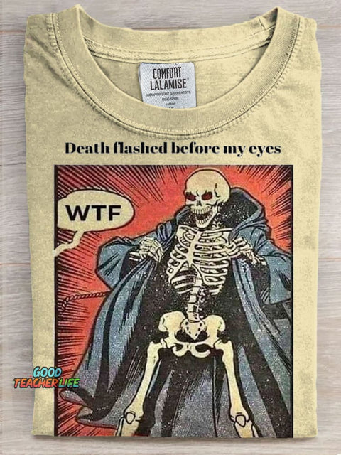 Funny Art Print Casaul Short Sleeve T-shirt