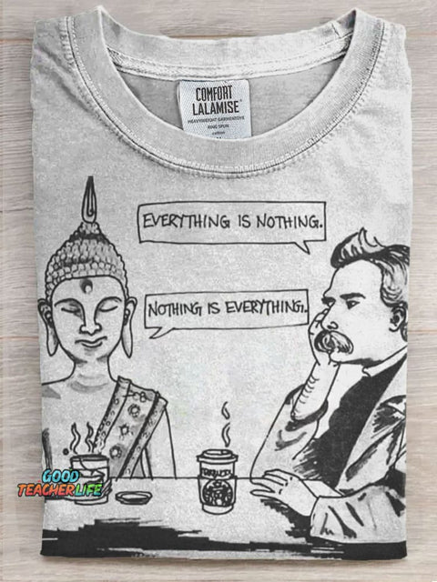 Funny Art Print Casaul Short Sleeve T-shirt