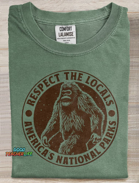 Respect The Locals Art Print Casaul Short Sleeve T-shirt