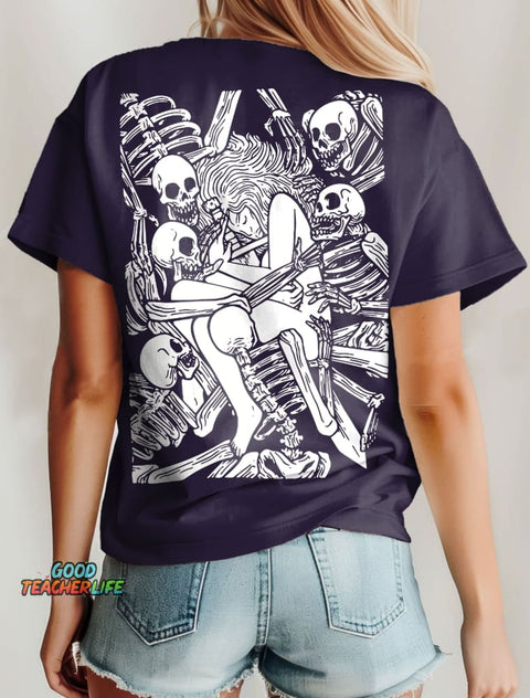 Dying of light Art Print Casaul Short Sleve T-shirt