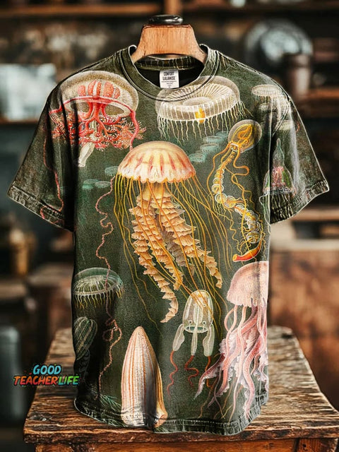 Jelly Fish Art Print Short Sleeve T-shirt