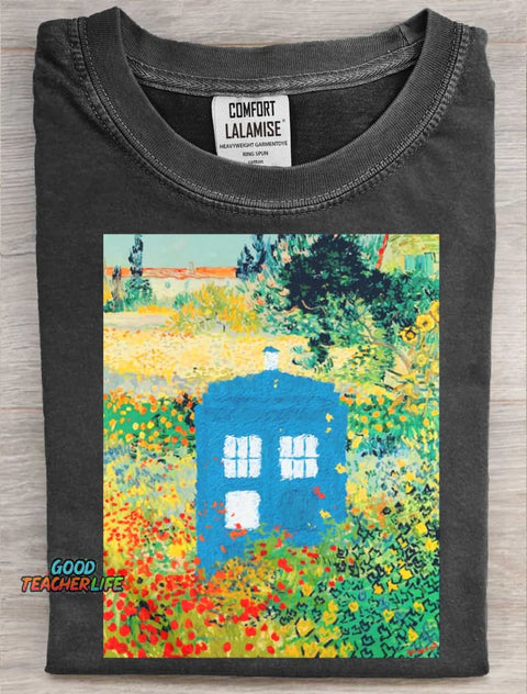 Bloom Garden Art Print Casual Short Sleeve T-shirt