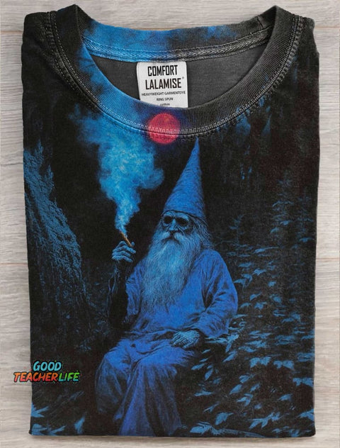 Dark Fantacy Art Print Casual Short Sleeve T-shirt