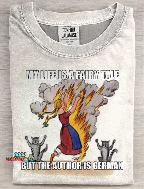 Funnny Art Print Casaul Short Sleeve T-shirt