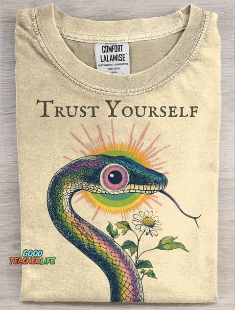 Trust Yourself  Art Print Casual Short Sleeve T-shirt