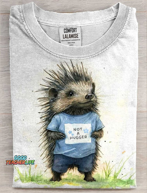 Not A Huger Art Print Casual Short Sleeve T-shirt