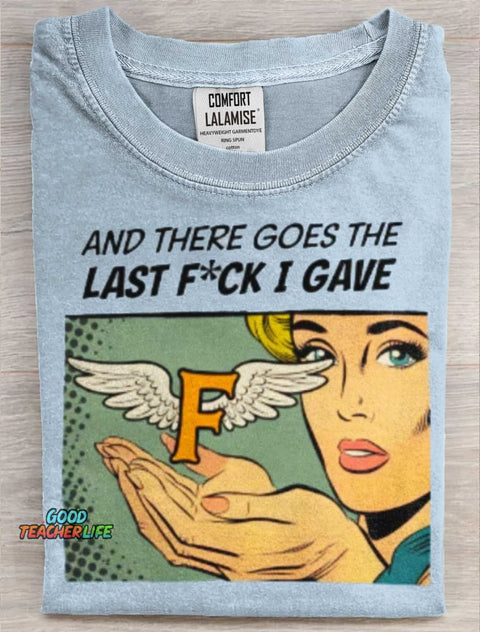Retro Humor Art Print Casual Short Sleeve T-shirt