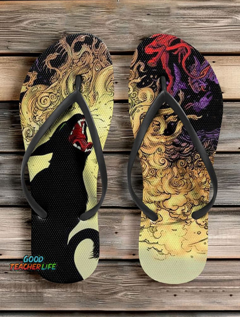 Roar Art Print Flip-Flop