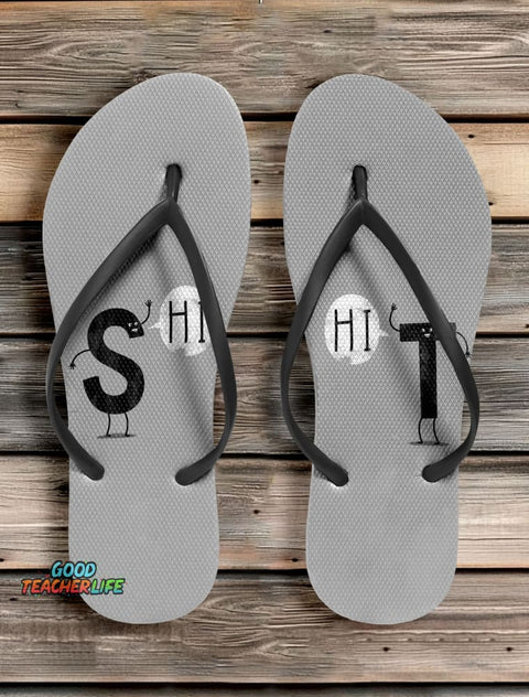 Funny Shit Art Print Flip-Flop