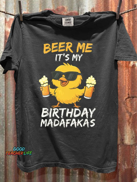 Funny Beer Lover Art Print Casaul Short SleeveT-shirt