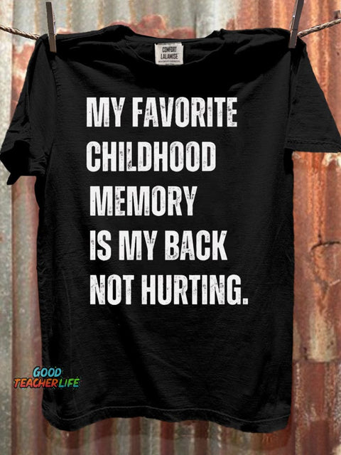Funny Letter Qoute Art Print Casaul Short SleeveT-shirt