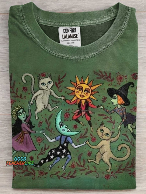 Me And The Gang Art Print Casaul Short Sleeve T-shirt