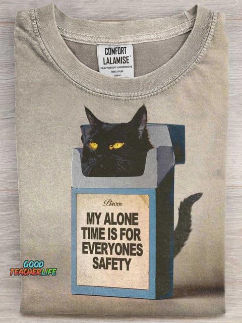 Funny Cat Art Print Casaul Short Sleeve T-shirt