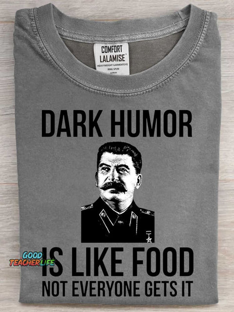 Dark Humor like Food Art Print Casaul Short Sleeve T-shirt