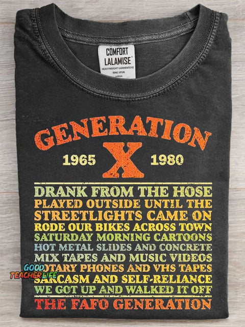 GenX Summer Day Art Print Casaul Short Sleeve T-shirt