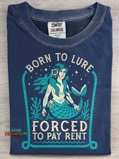 Born To Lure Art Print Casaul Short Sleeve T-shirt