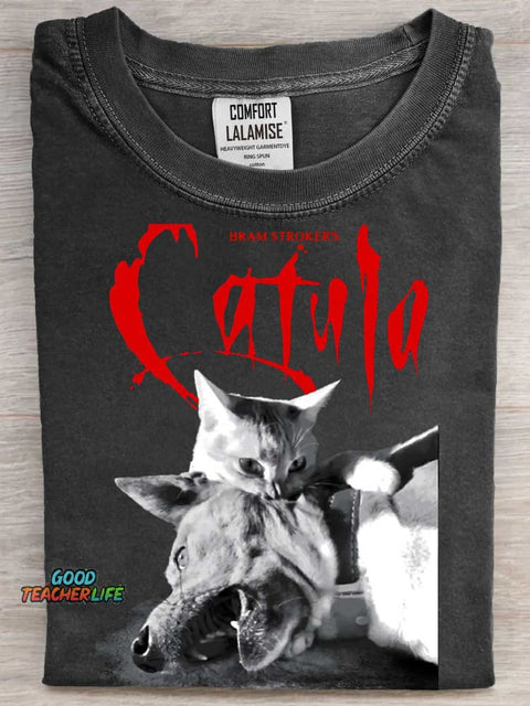 Love Has 9 Lives Art Print Casaul Short Sleeve T-shirt