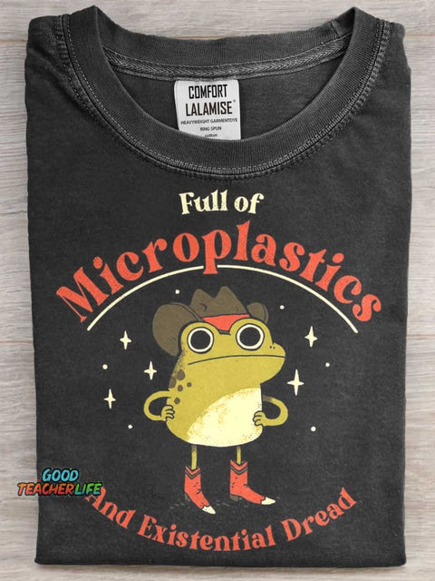 Microplastics Art Print Casaul Short Sleeve T-shirt