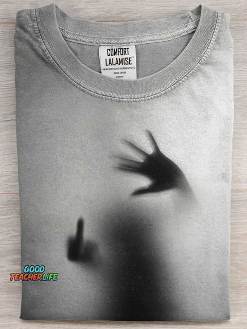 Fuck Art Print Casaul Short Sleeve T-shirt