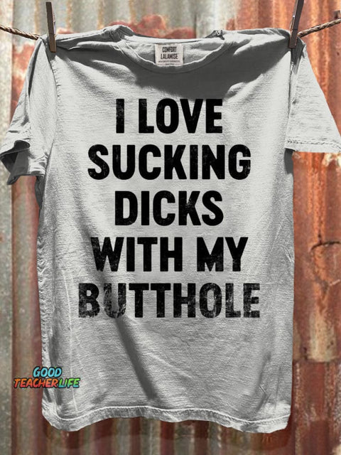 Funny Offensive Art Print Casaul Short Sleeve T-shirt