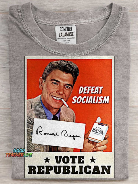 Vote Republican Art Print Casaul Short Sleeve T-shirt