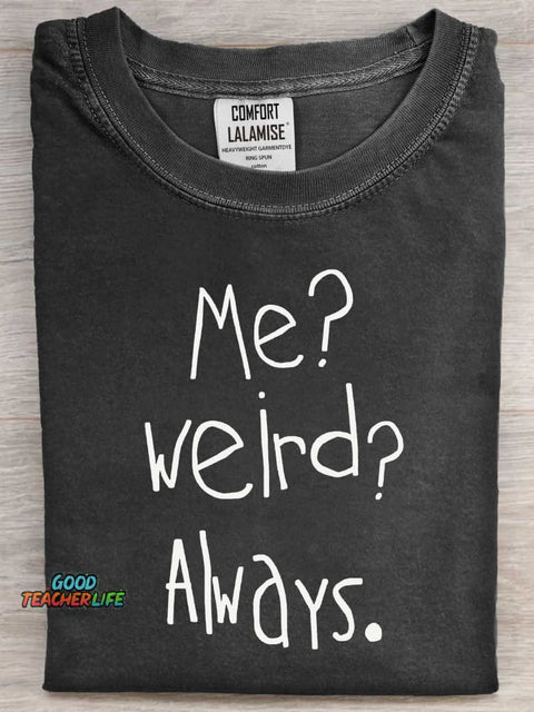 Funny Quote Casaul Art Print Short Sleeve T-shirt