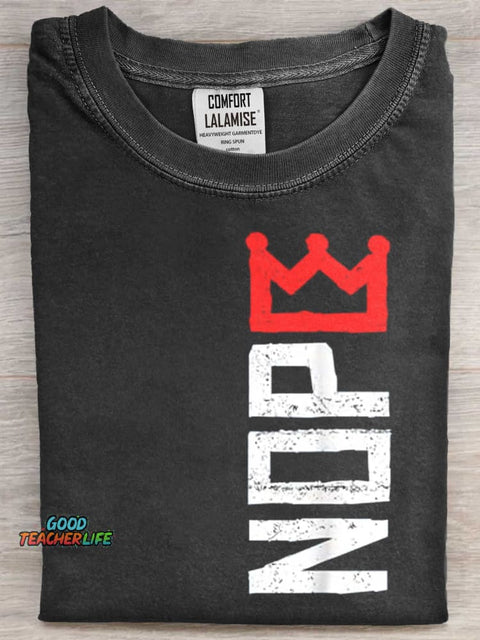 No Kings Art Print Short Sleeve T-shirt
