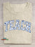 Teach Floral Letters Casual Print T-Shirt