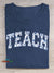 Teach Floral Letters Casual Print T-Shirt