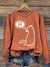 Science Cat Vintage Print Casual Sweatshirt