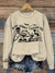 Halloween Teacher Vintage Print Casual Sweatshirt