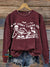 Halloween Teacher Vintage Print Casual Sweatshirt