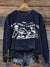 Halloween Teacher Vintage Print Casual Sweatshirt