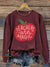 Teacher Are Magic Vintage Print Casual Sweatshirt