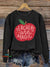 Teacher Are Magic Vintage Print Casual Sweatshirt