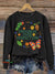 Progress Over Perfection Vintage Print Casual Sweatshirt