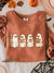 Cute Halloween Teacher Vintage Print Casual Sweatshirt