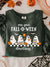Halloween Cute Teacher Vintage Print Casual Sweatshirt