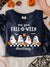 Halloween Cute Teacher Vintage Print Casual Sweatshirt