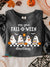 Halloween Cute Teacher Vintage Print Casual Sweatshirt