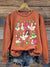 Fun Goose Teacher Vintage Print Casual Sweatshirt