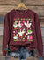 Fun Goose Teacher Vintage Print Casual Sweatshirt