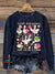 Fun Goose Teacher Vintage Print Casual Sweatshirt